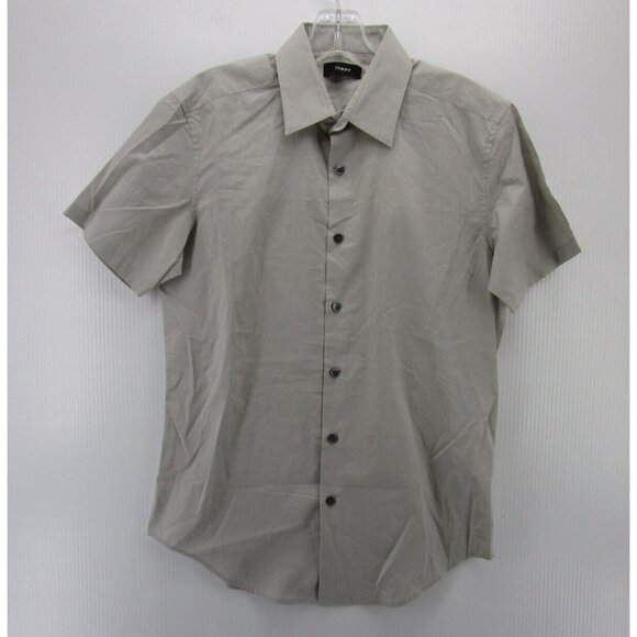 Theory Shirt XS Button Down Commuter Preppy Stretch Casual Collared NEW - Picture 1 of 12